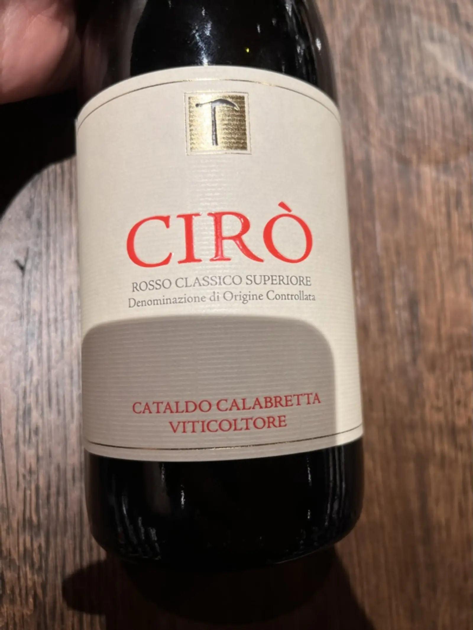 Cataldo Calabretta Cirò Rosso Classico Superiore 2017