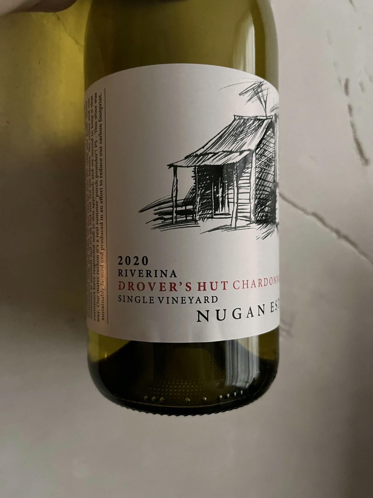 Nugan Estate Riverina Drover's Hut Chardonnay Single Vineyard 2020