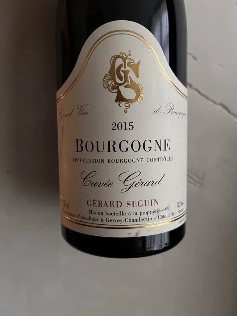 Domaine Gérard Seguin Bourgogne Cuvée Gérard 2015