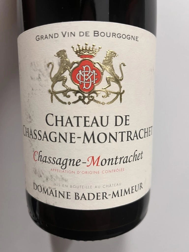 Domaine Bader-Mimeur Chateau de Chassagne-Montrachet Rouge 2015