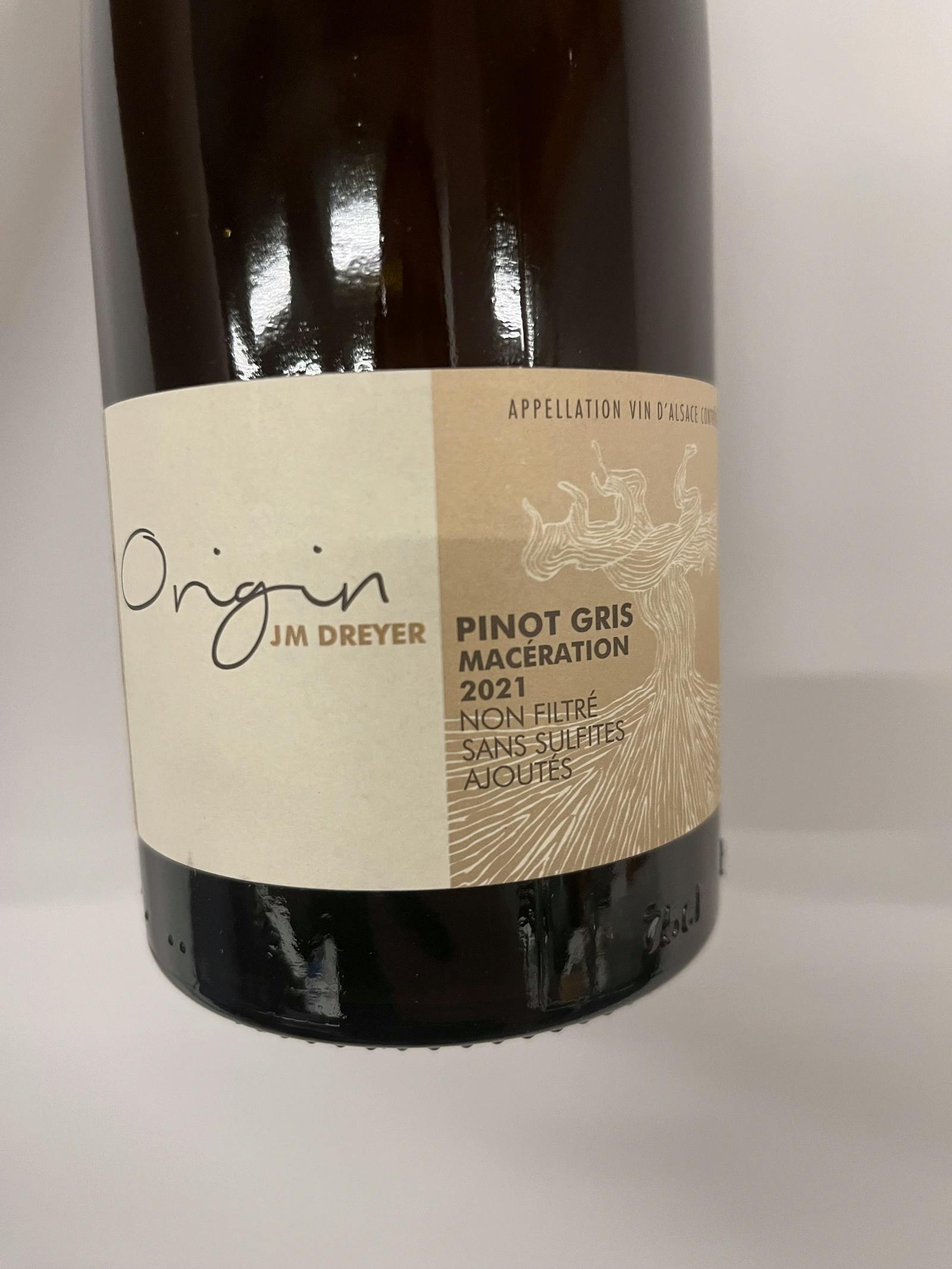 JM Dreyer Origin Pinot Gris Macération 2021