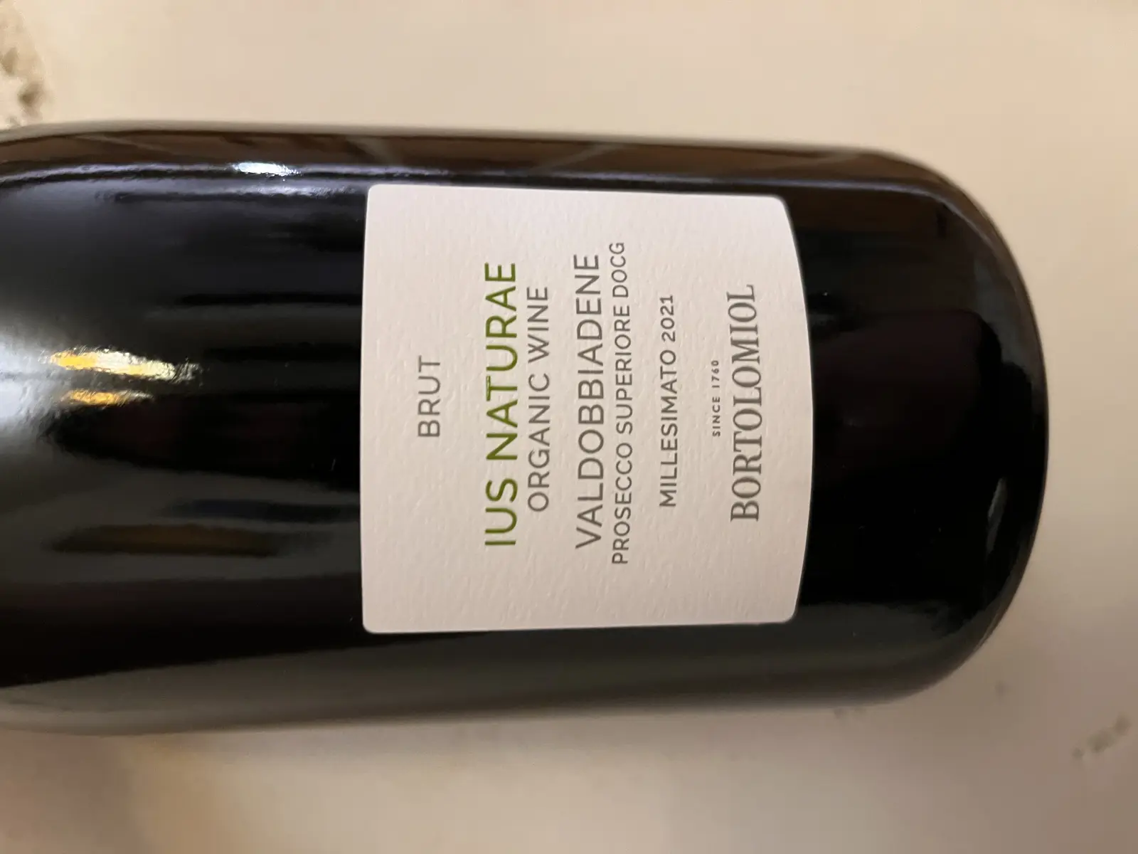 Bortolomiol Ius Naturae Valdobbiadene Millesimato 2021