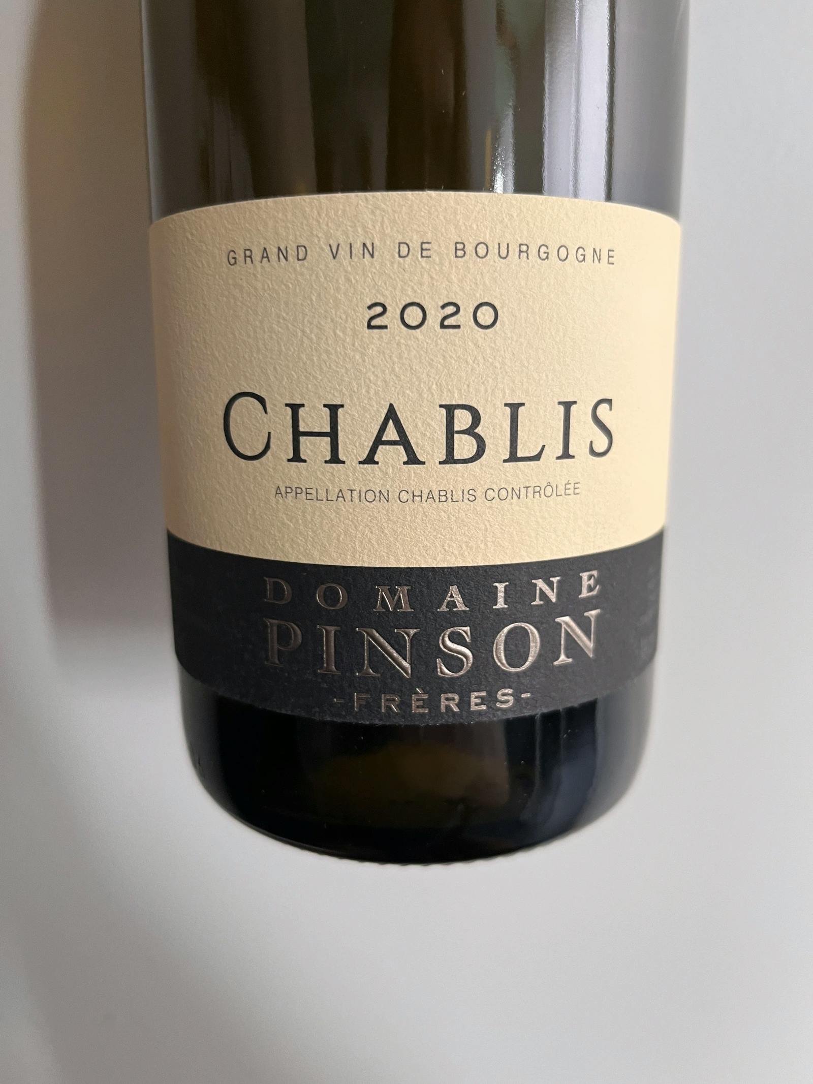 Domaine Pinson Chablis 2020