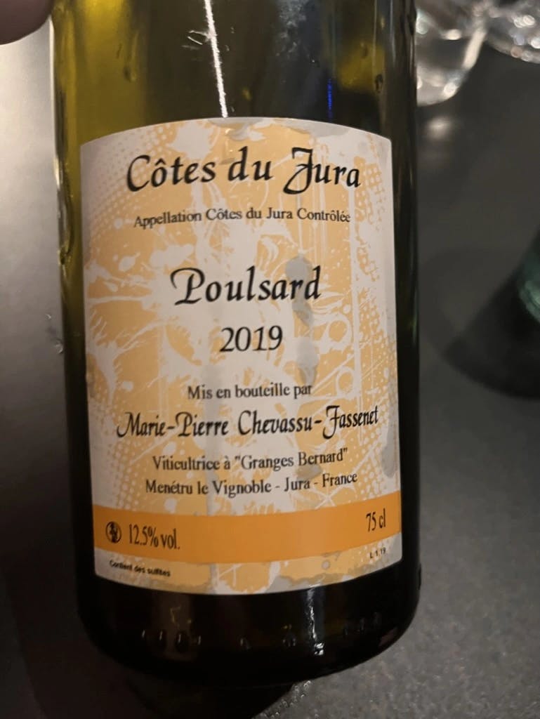 Marie-Pierre Chevassu-Jassenet Côtes du Jura Poulsard 2019