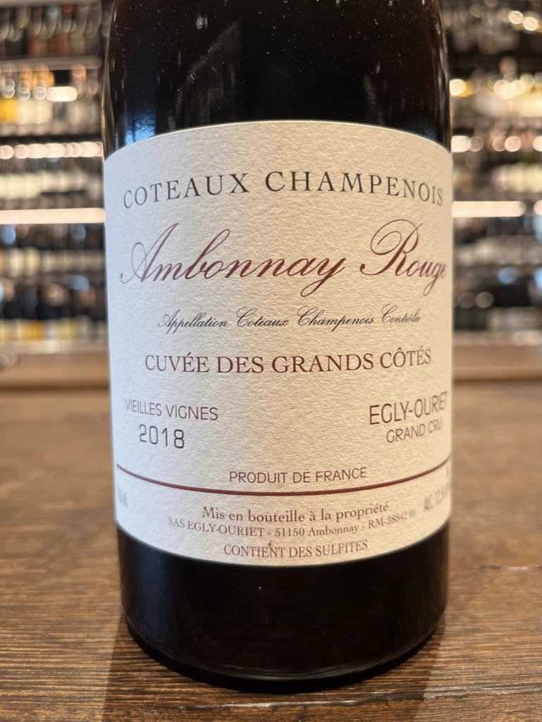 Egly-Ouriet Coteaux Champenois Cuvée des Grands Côtés Vielles Vignes Grand Cru Ambonnay Rouge 2018
