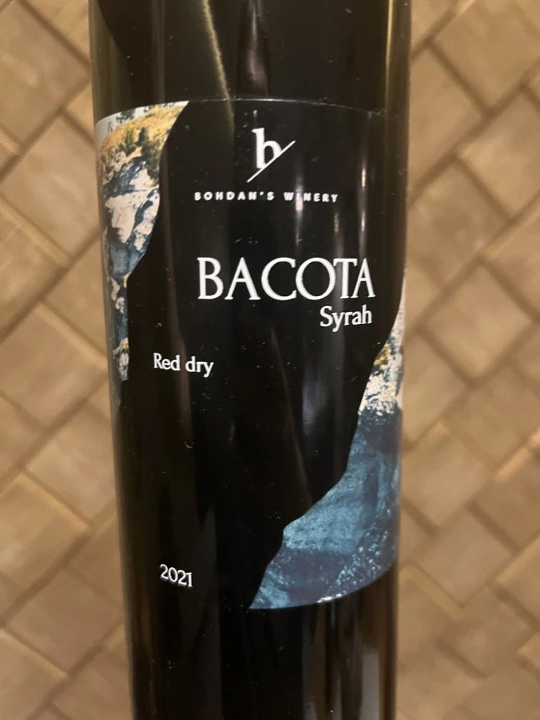 Bohdan's Winery Bacota Syrah 2021
