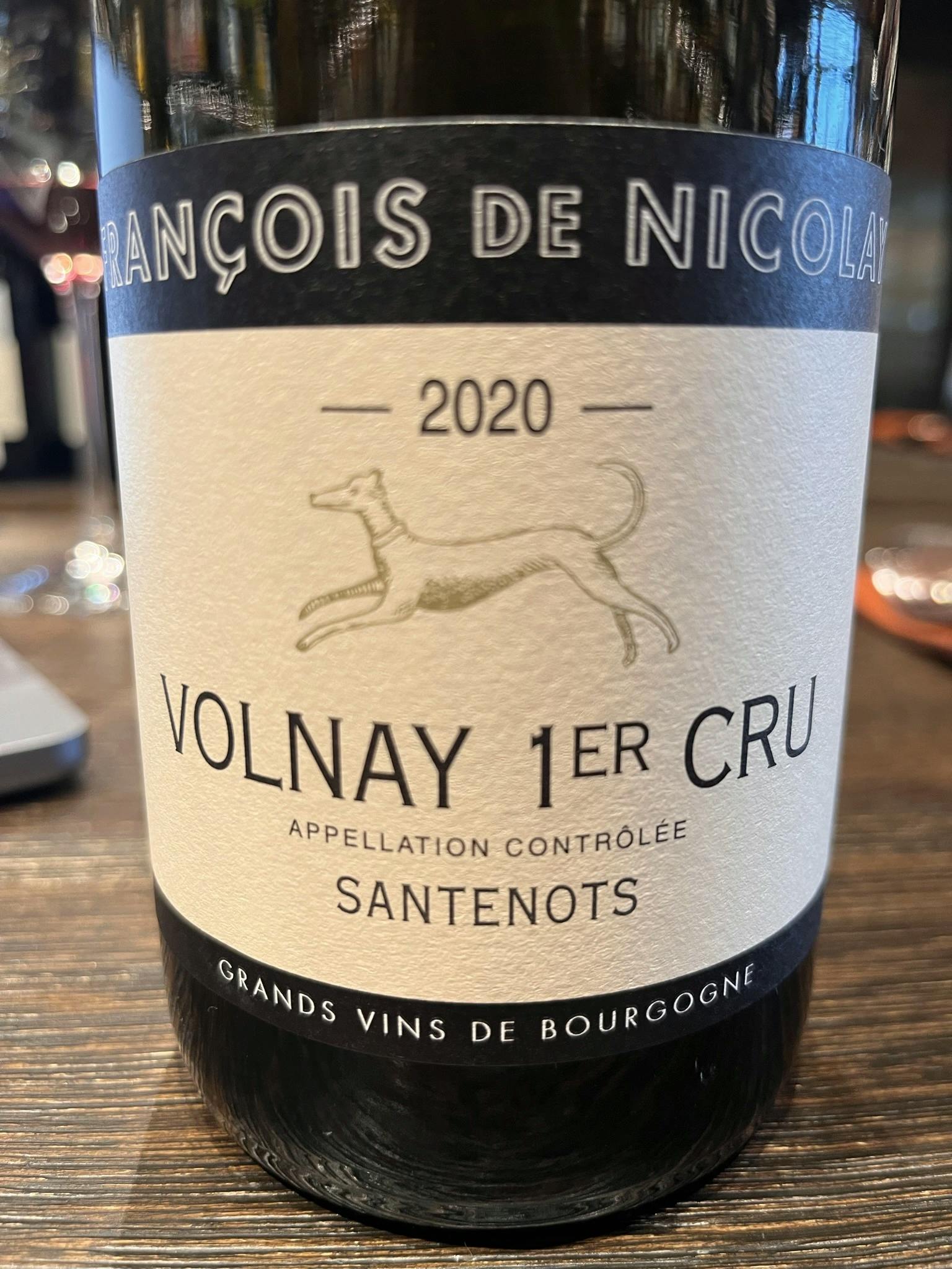 François de Nicolay Volnay 1er Cru Santenots 2020