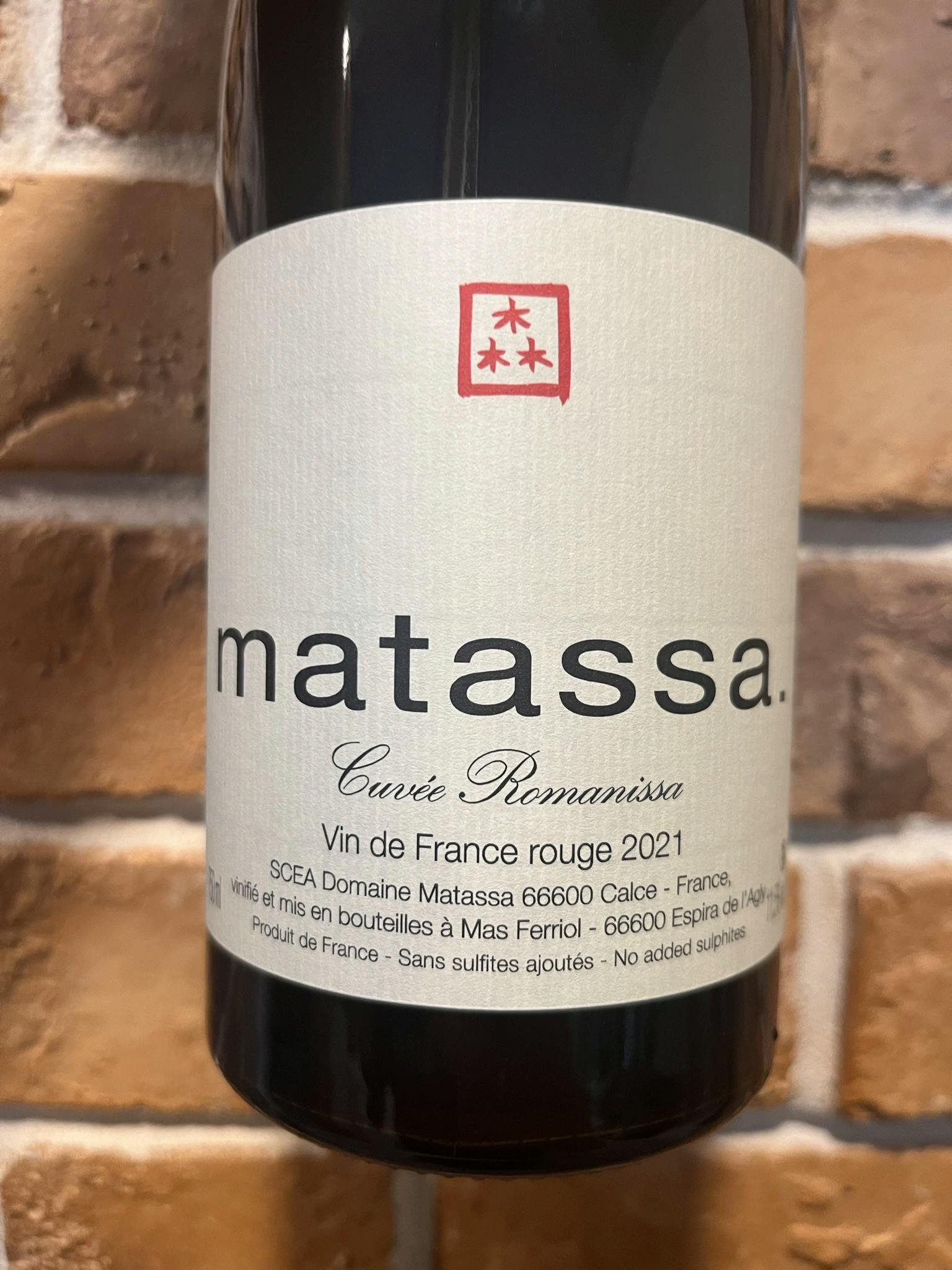 Matassa Cuvée Romanissa 2021