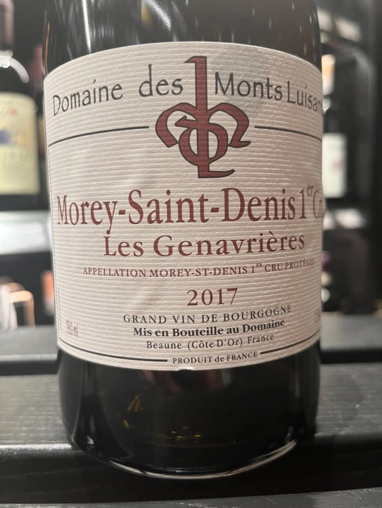 Domaine des Monts Luisants Morey-Saint-Denis 1er Cru Les Genavrières 2017