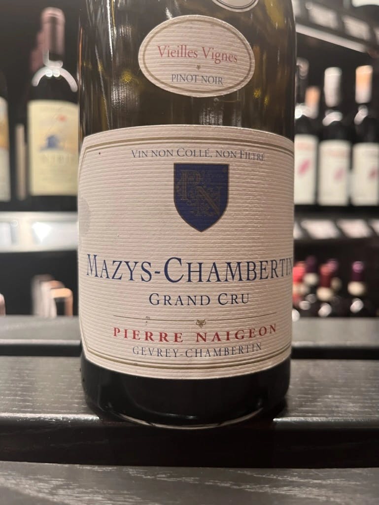 Pierre Naigeon Mazys-Chambertin Grand Cru Vieilles Vignes 2012