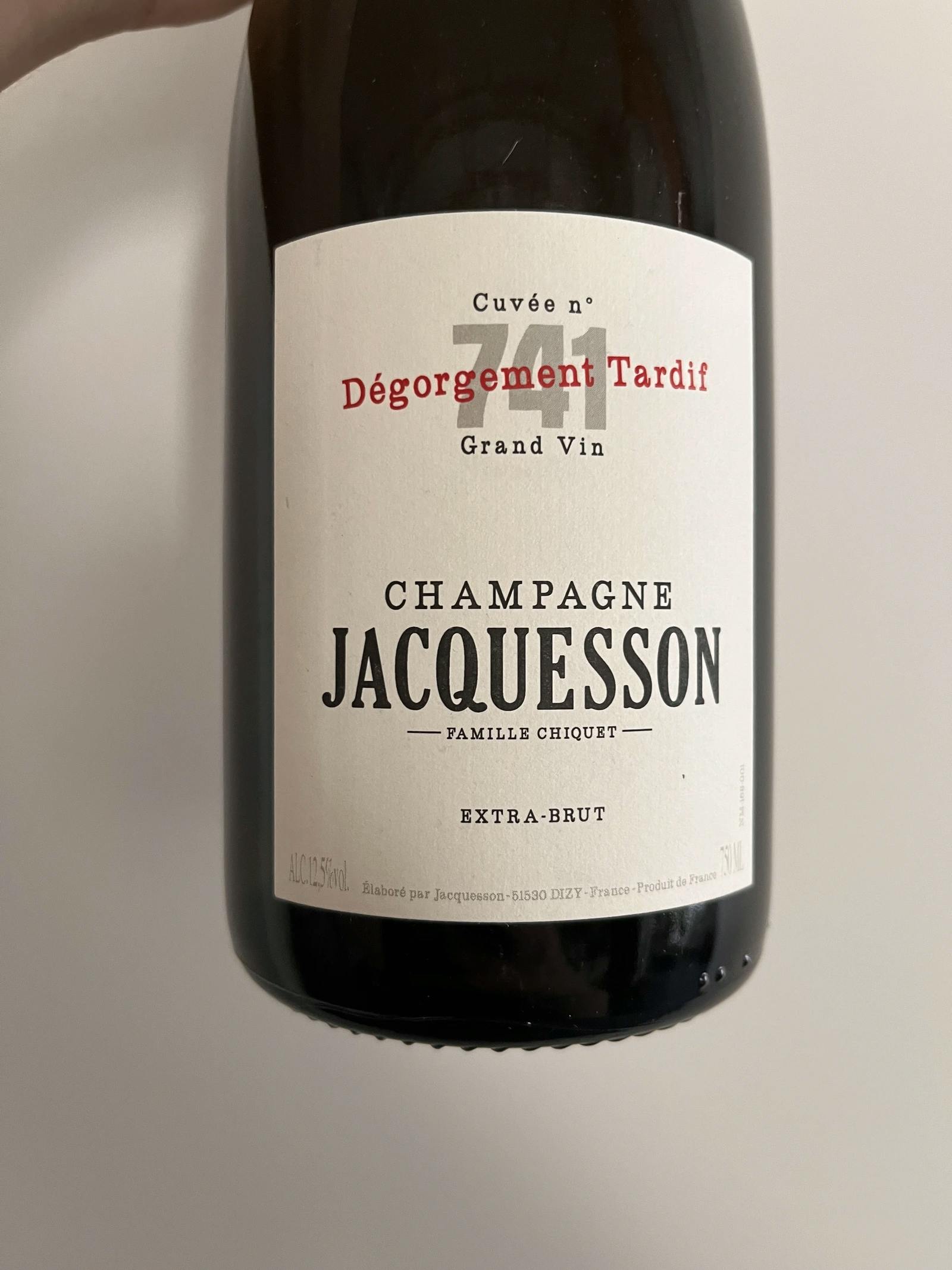 Jacquesson Cuvée 741 DT Grand Vin (2013) NV