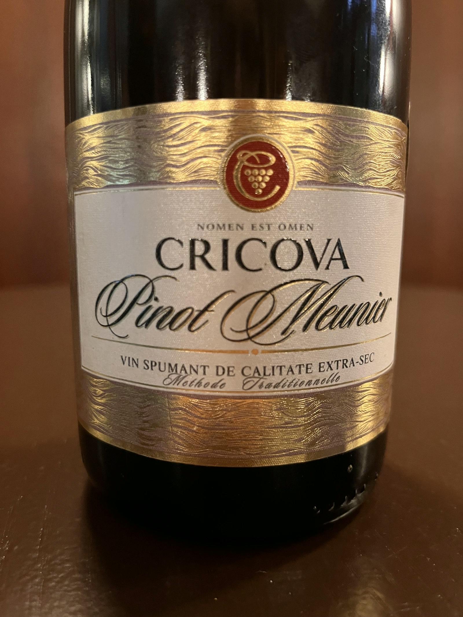Cricova Rosé Pinot Meunier Extra-Sec (d2022) NV