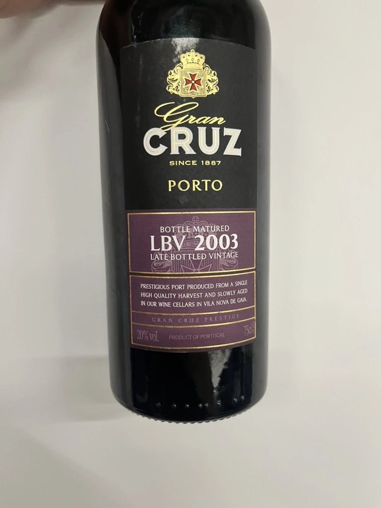 Cruz Gran Late Bottled Vintage Porto 2003