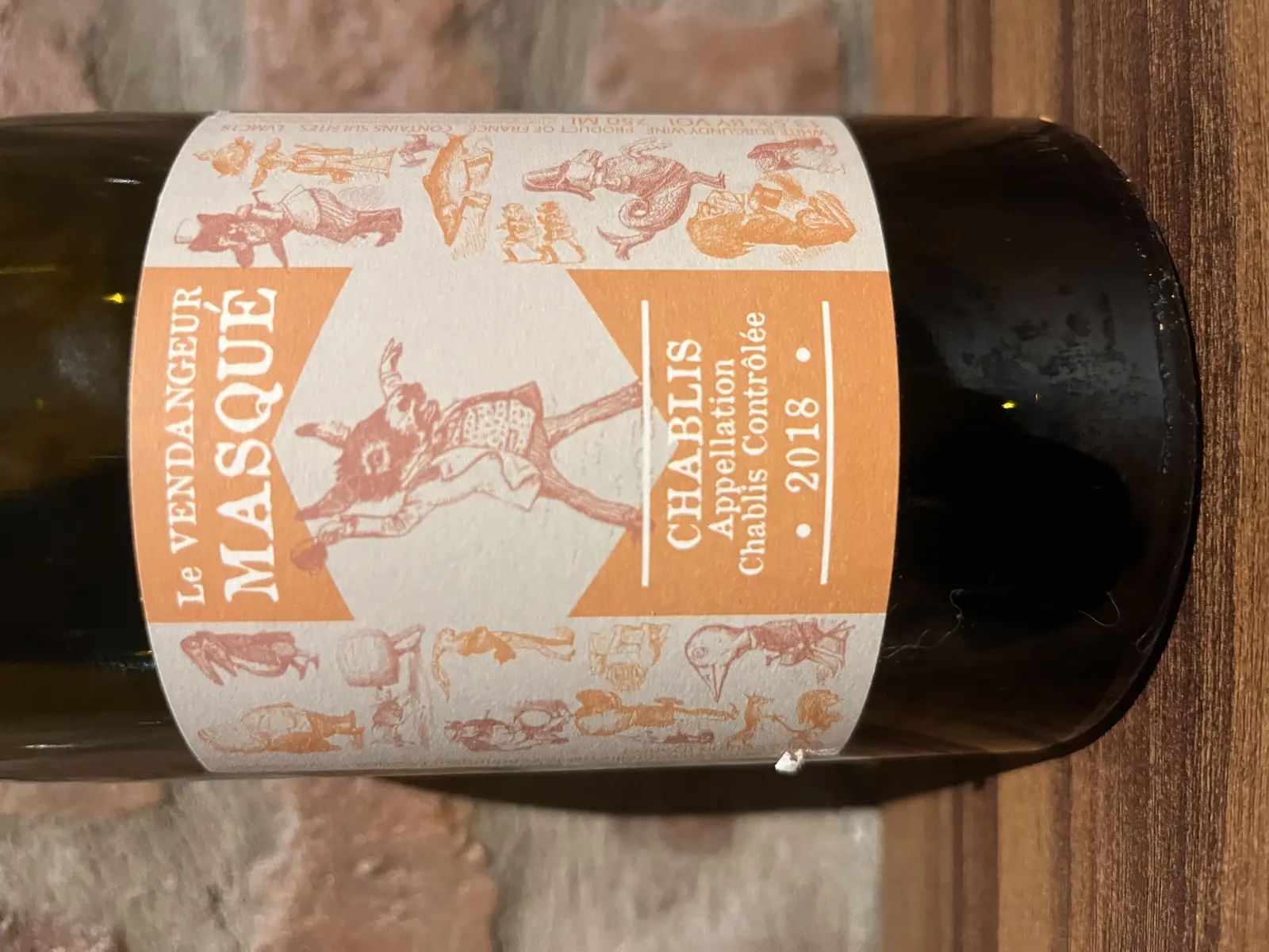 Alice et Olivier De Moor Le Vendangeur Masqué Chablis 2018