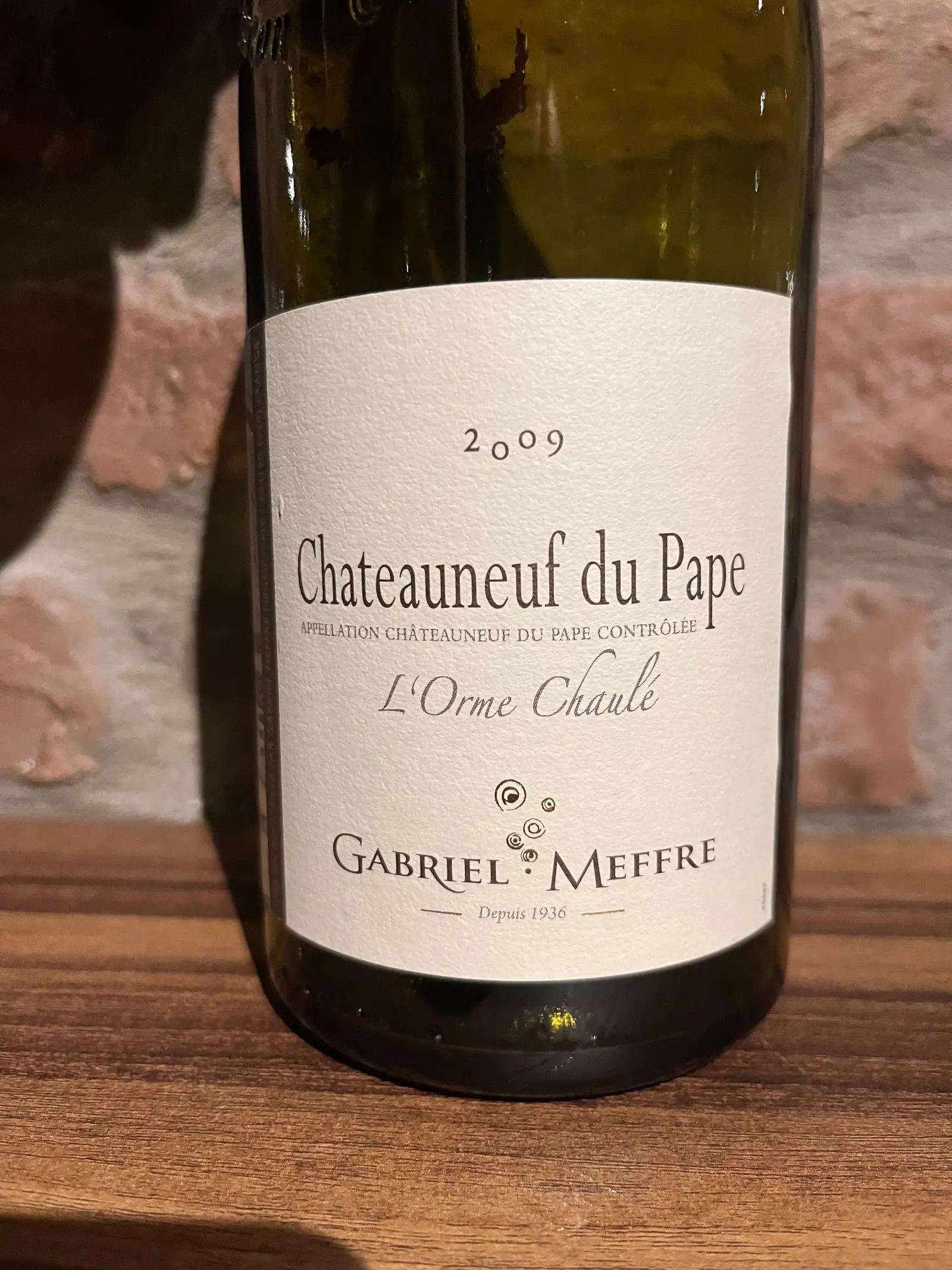 Gabriel Meffre Chateauneuf du Pape L'Orme Chaulé 2009