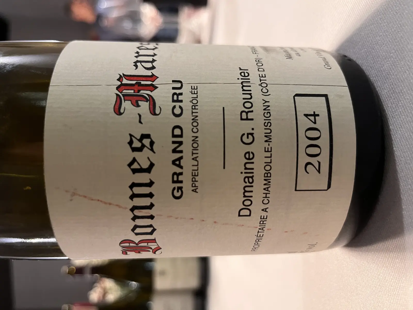 Domaine G. Roumier Bonnes-Mares Grand Cru 2004