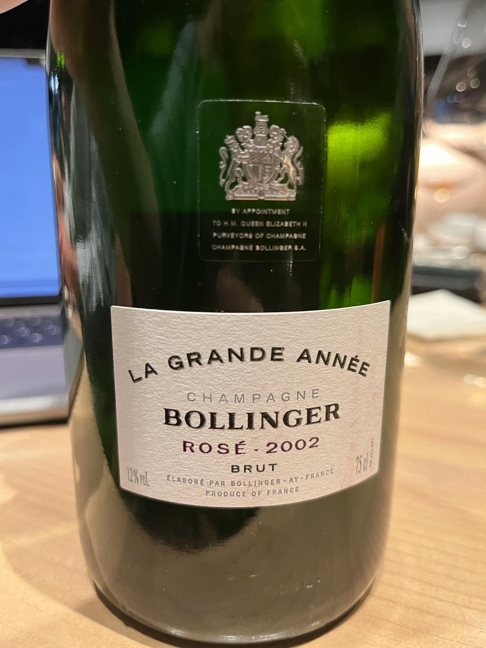 Bollinger La Grande Année Rosé 2002