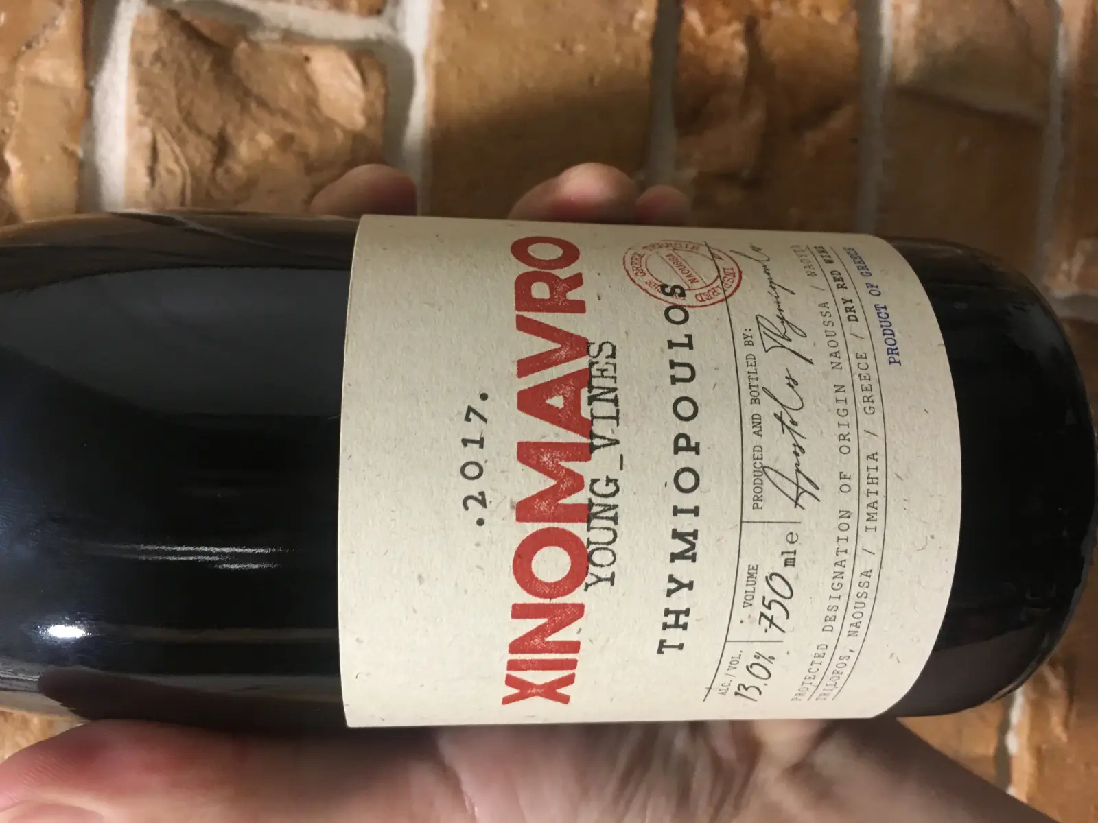 Thymiopoulos Xinomavro Young Vines 2017