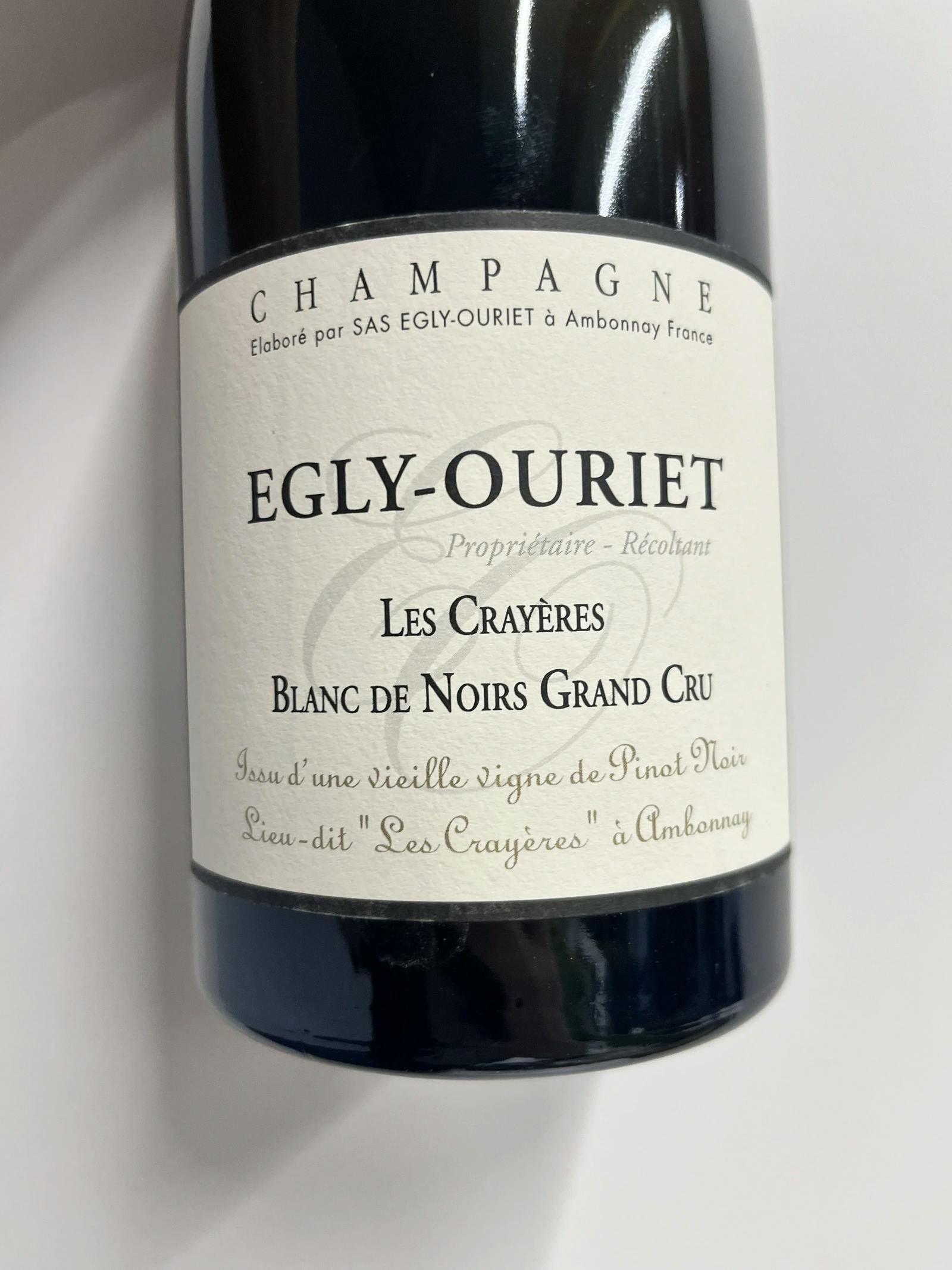 Egly-Ouriet Les Crayères Blanc de Noirs Grand Cru (d2023) NV