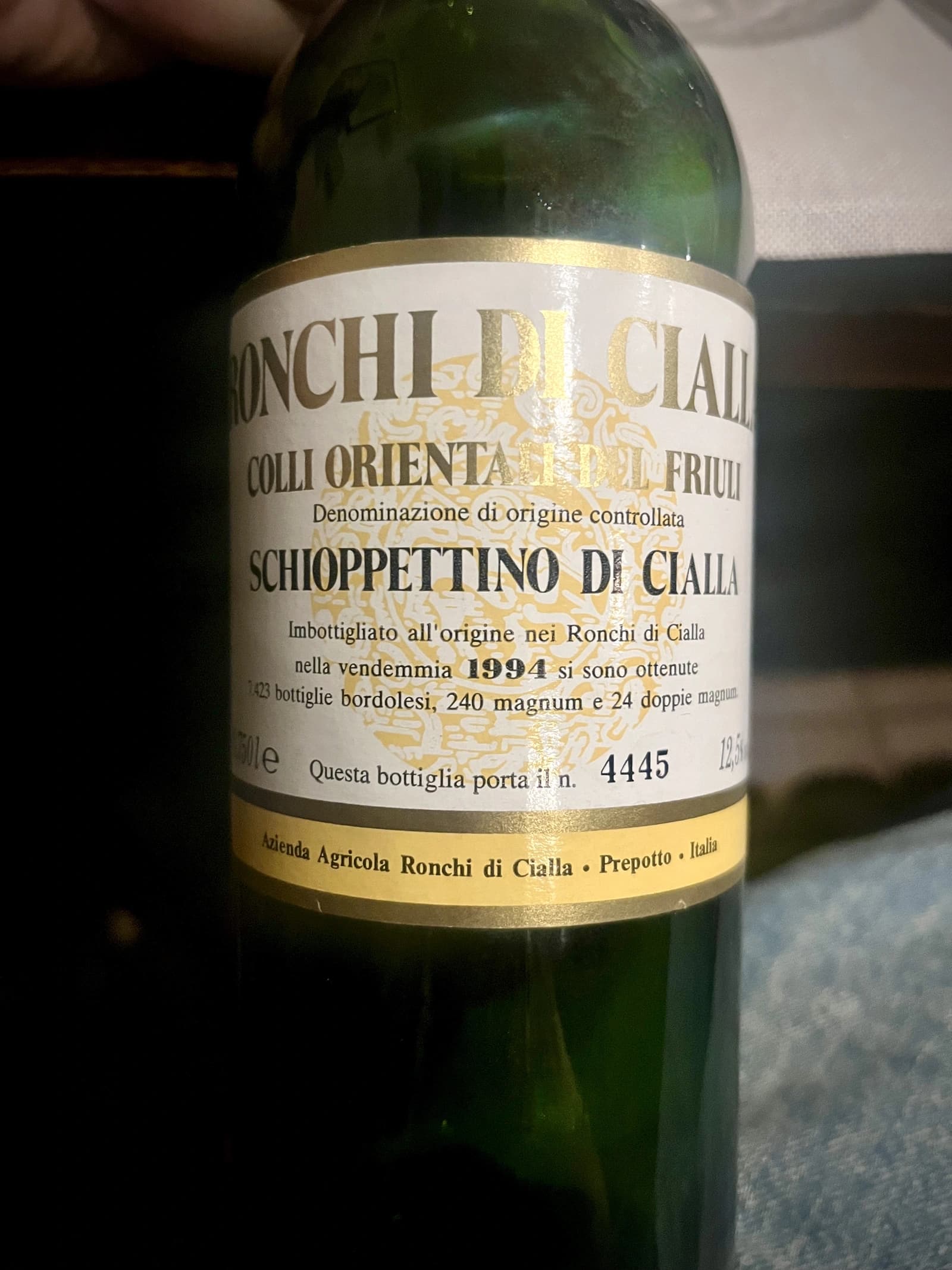 Ronchi di Cialla Schioppettino di Cialla 1994