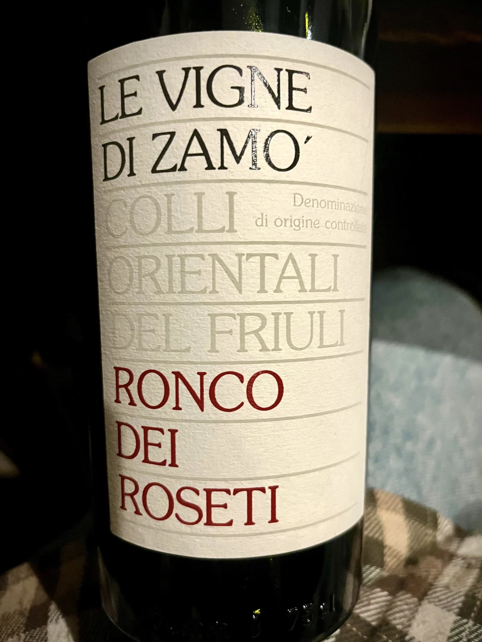 Le Vigne di Zamò Ronco dei Roseti 1997