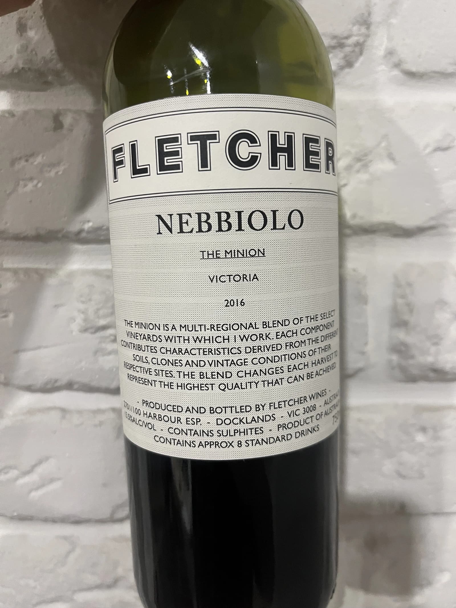 David Fletcher Nebbiolo The Minion 2016