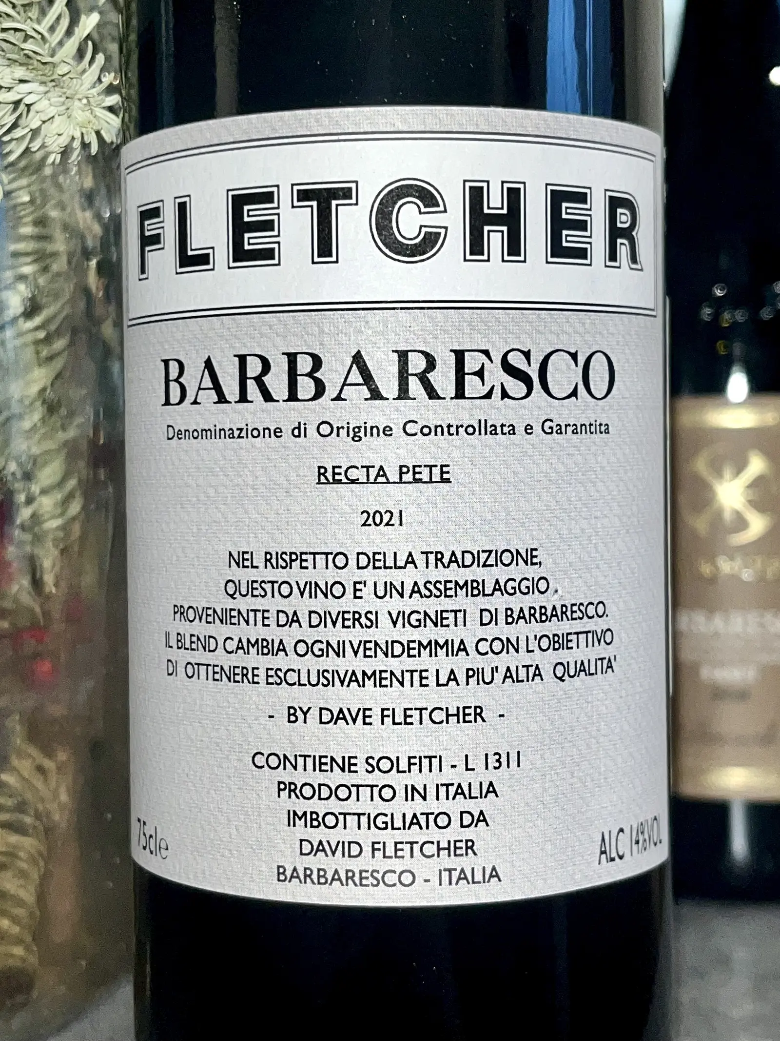 David Fletcher Barbaresco Recta Pete 2021