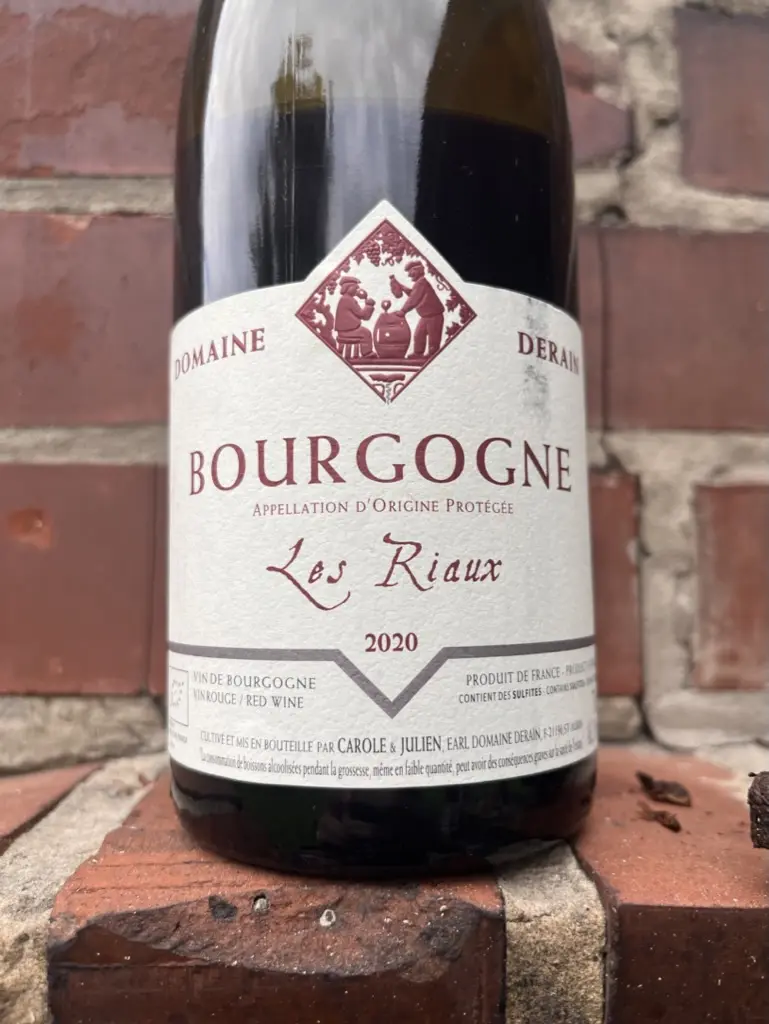 Domaine Derain Bourgogne Les Riaux 2020