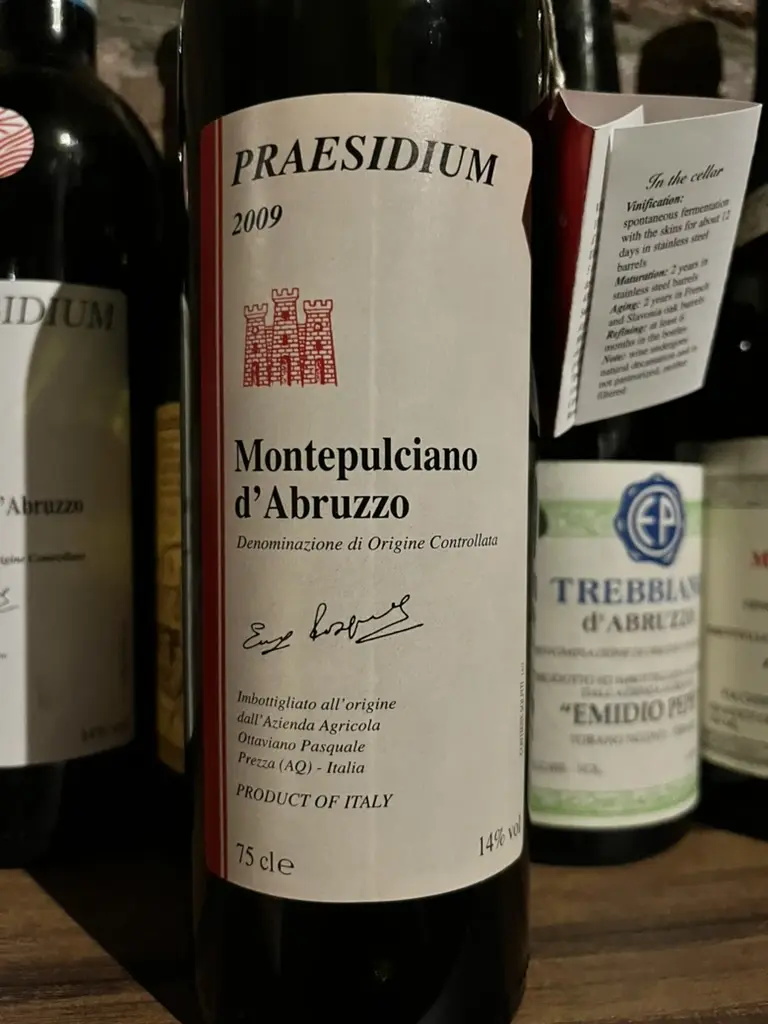 Praesidium Montepulciano d'Abruzzo Riserva 2009