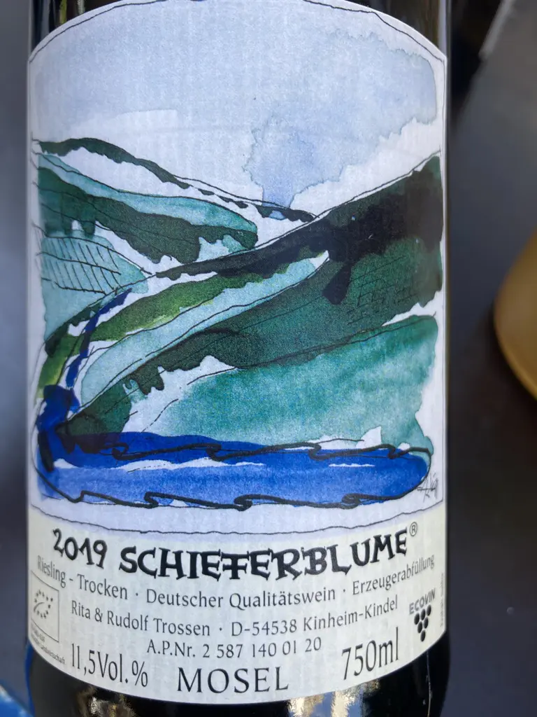 Rita & Rudolf Trossen Schieferblume Riesling Trocken Qualitätswein 2019