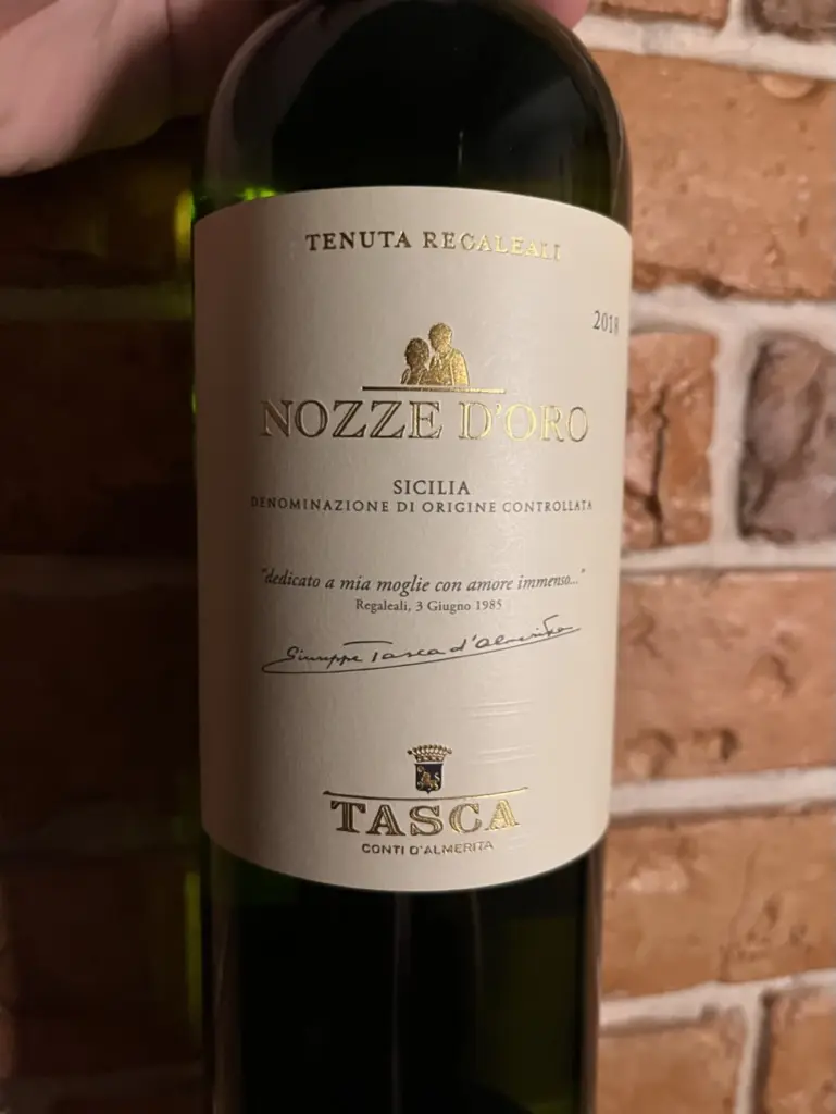 Tasca Tenuta Regaleali Nozze d'Oro 2018