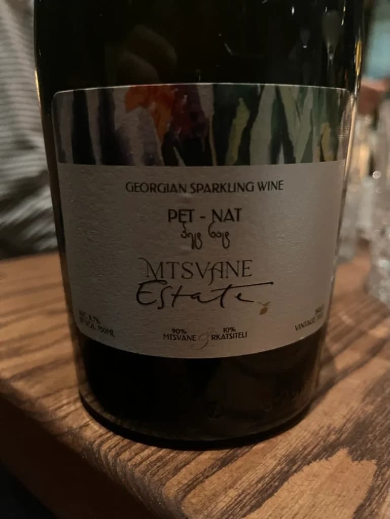 Mtsvane Estate Pet-Nat Brut Mtsvane - Rkatsiteli 2022