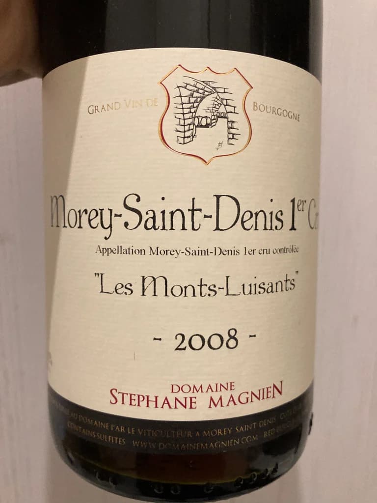 Domaine Stephane Magnien Morey-Saint-Denis 1er Cru Les Monts-Luisants 2008