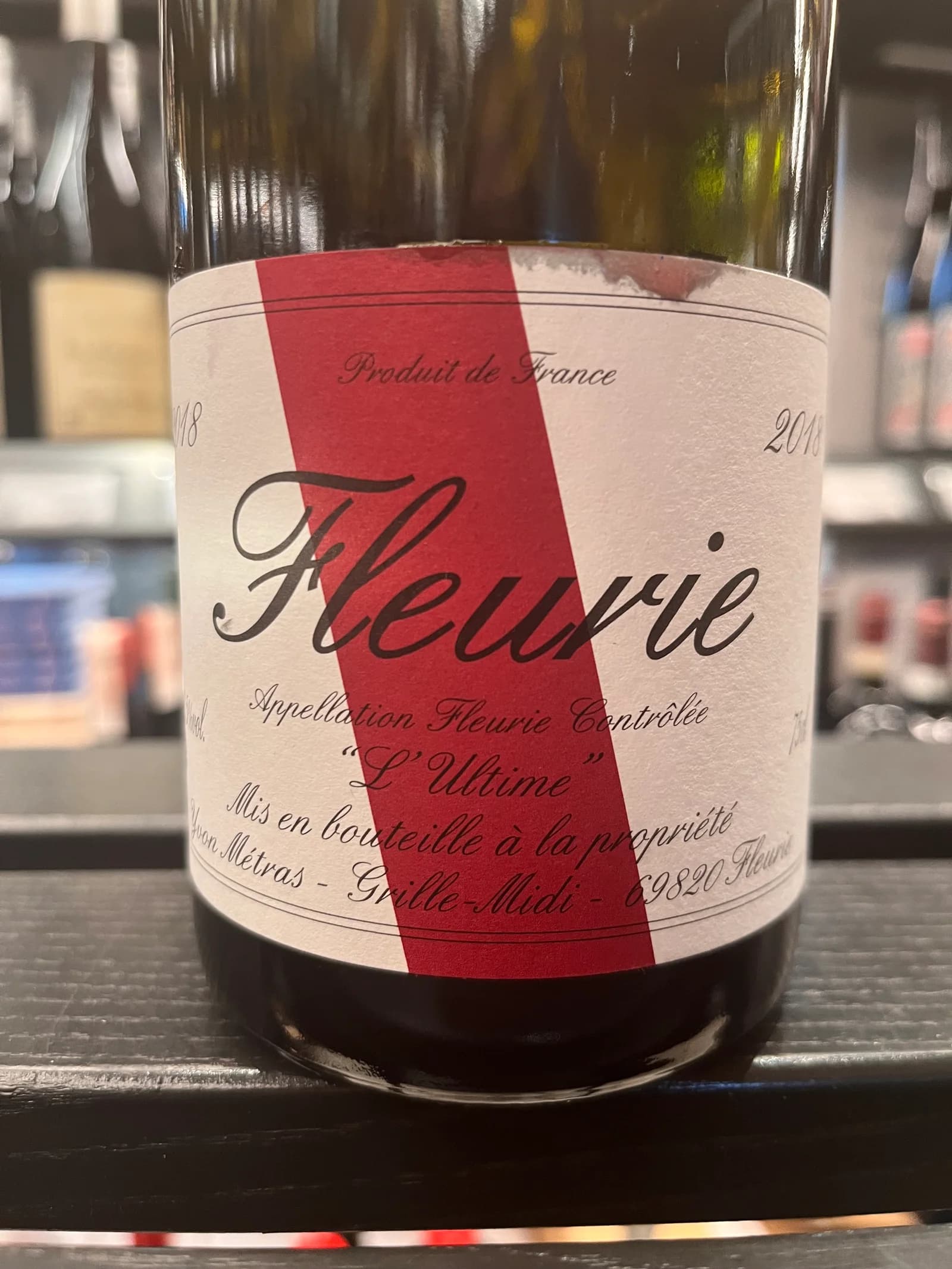 Yvon Métras Fleurie L'Ultime 2018