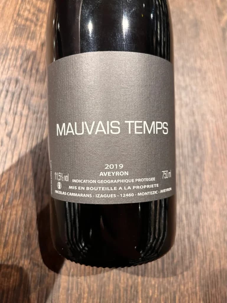 Nicolas Carmarans Mauvais Temps 2019