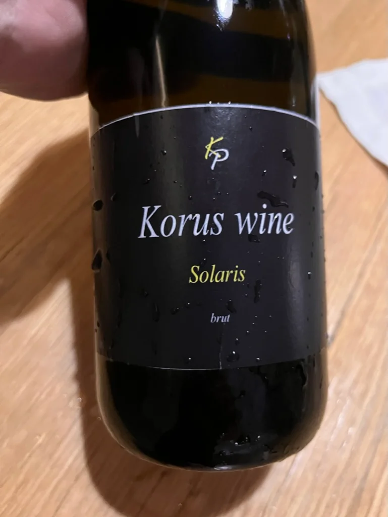 Korus wine Solaris Brut