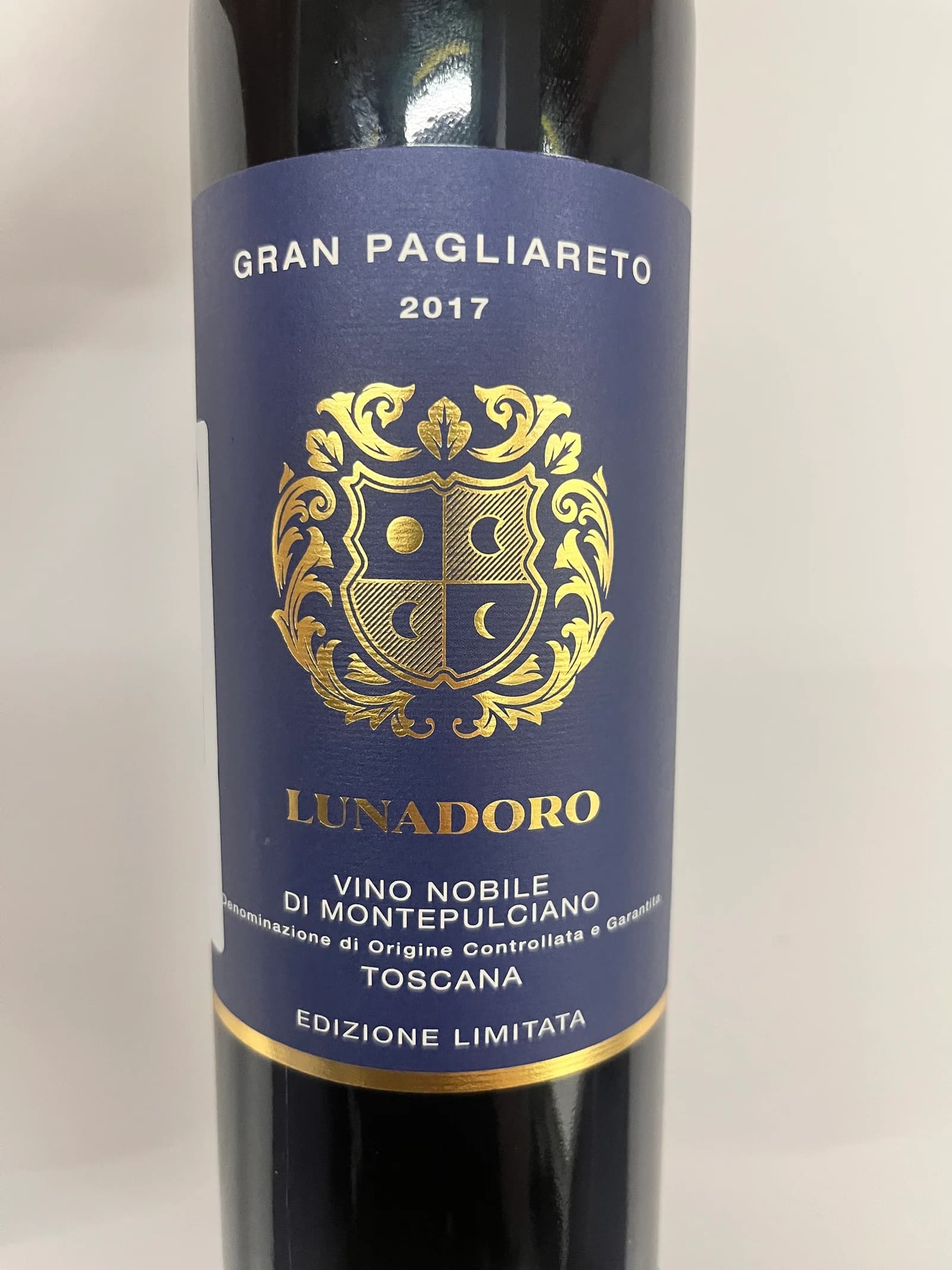 Lunadoro Gran Pagliareto Edizione Limitata Vino Nobile di Montepulciano 2017