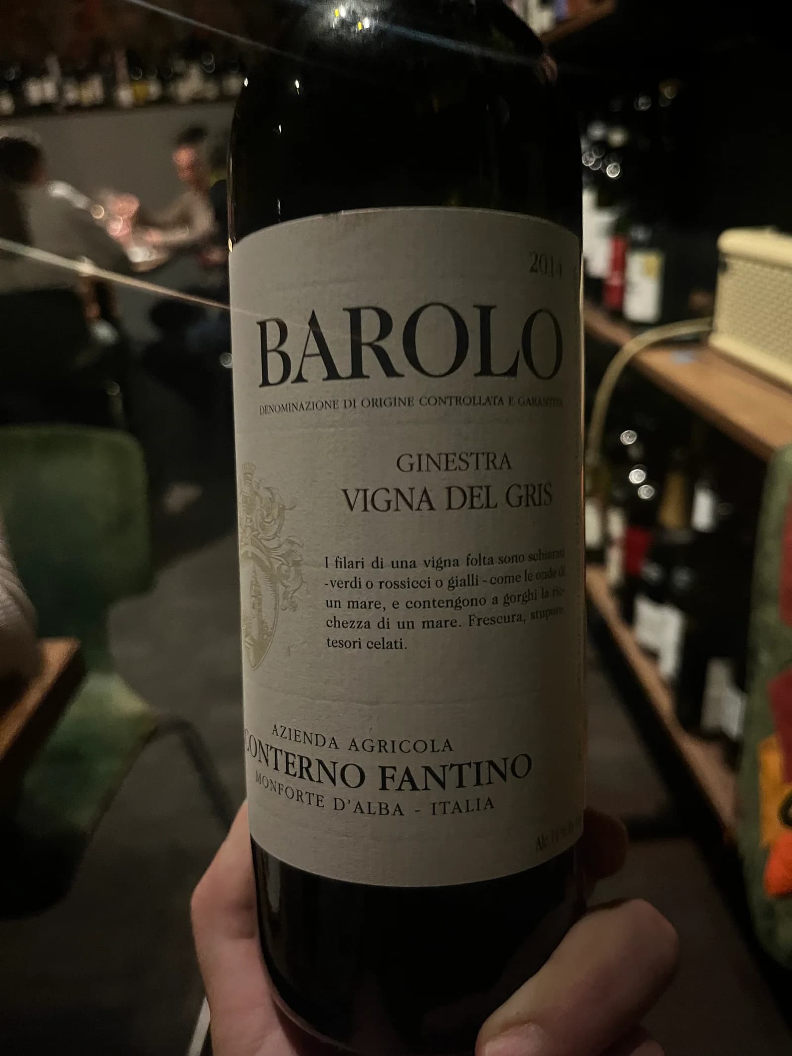 Conterno Fantino Barolo Ginestra Vigna del Gris 2014
