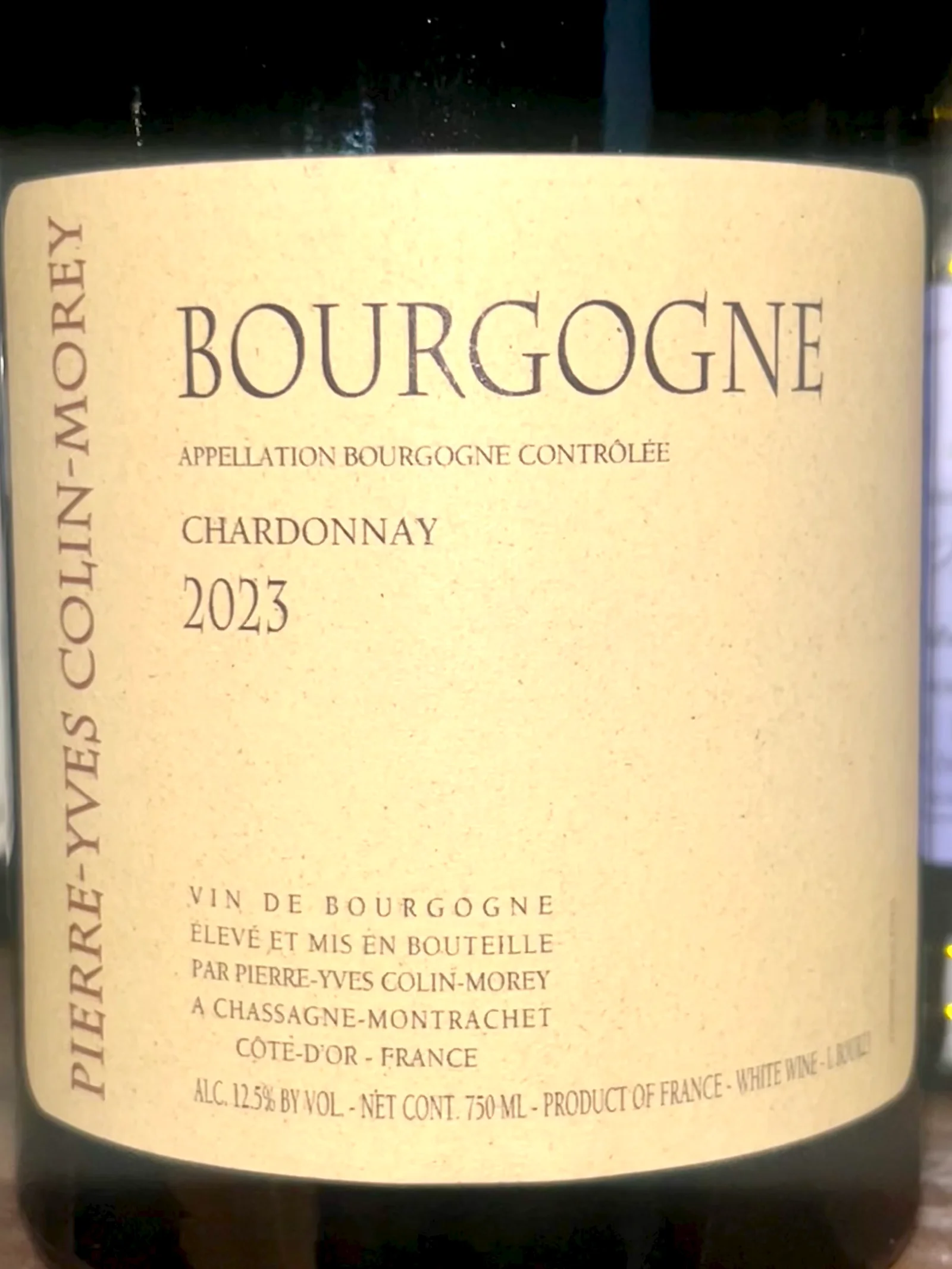 Pierre-Yves Colin-Morey Bourgogne Chardonnay 2023