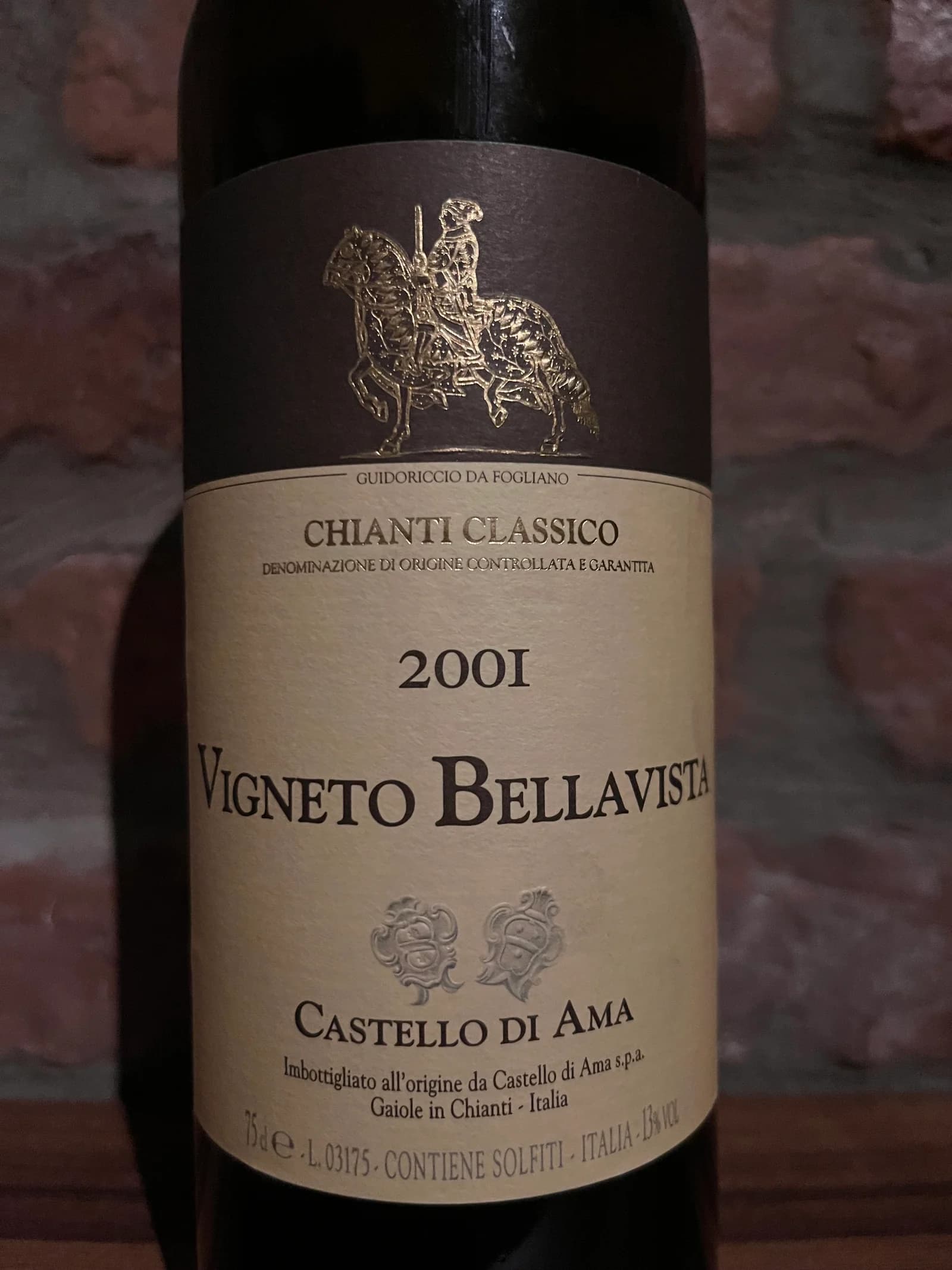 Castello di Ama Vigneto Bellavista 2001