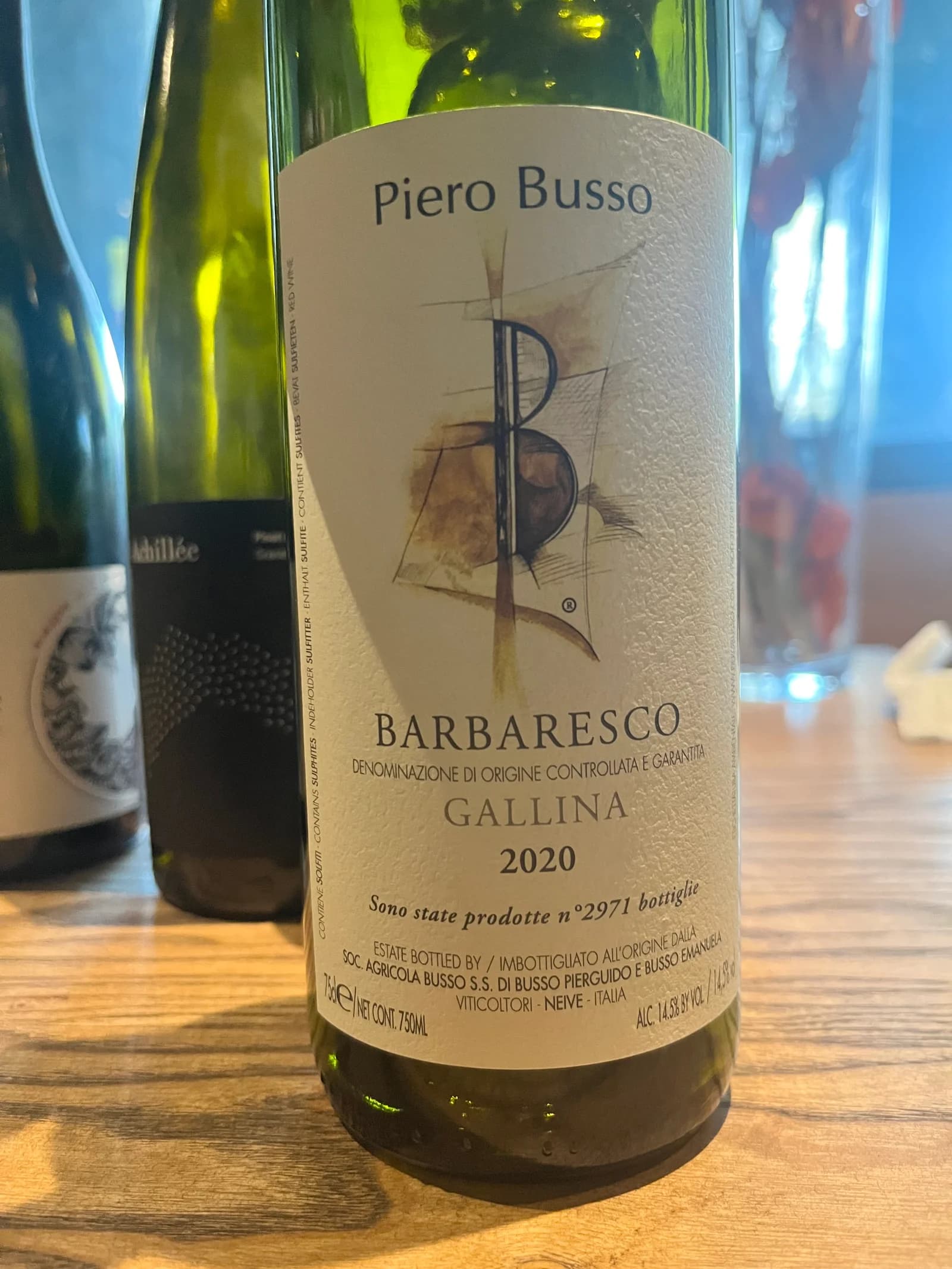 Piero Busso Barberesco Gallina 2020