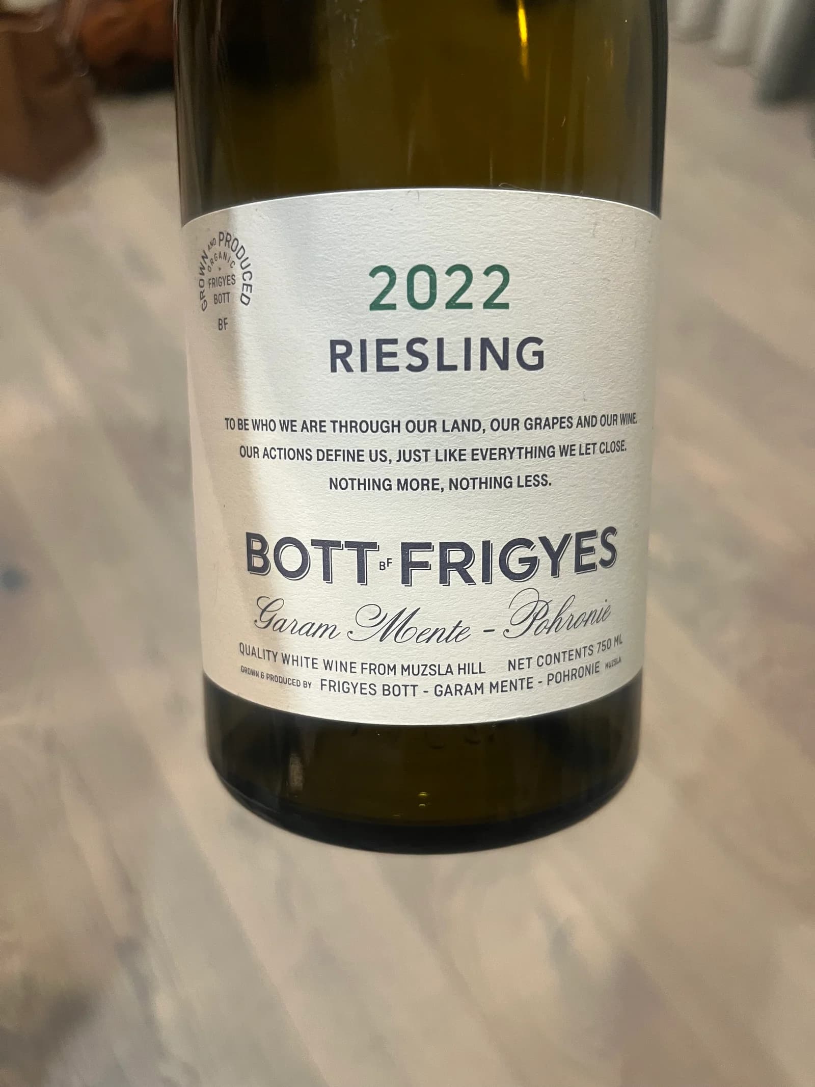 Bott Frigyes Riesling 2022