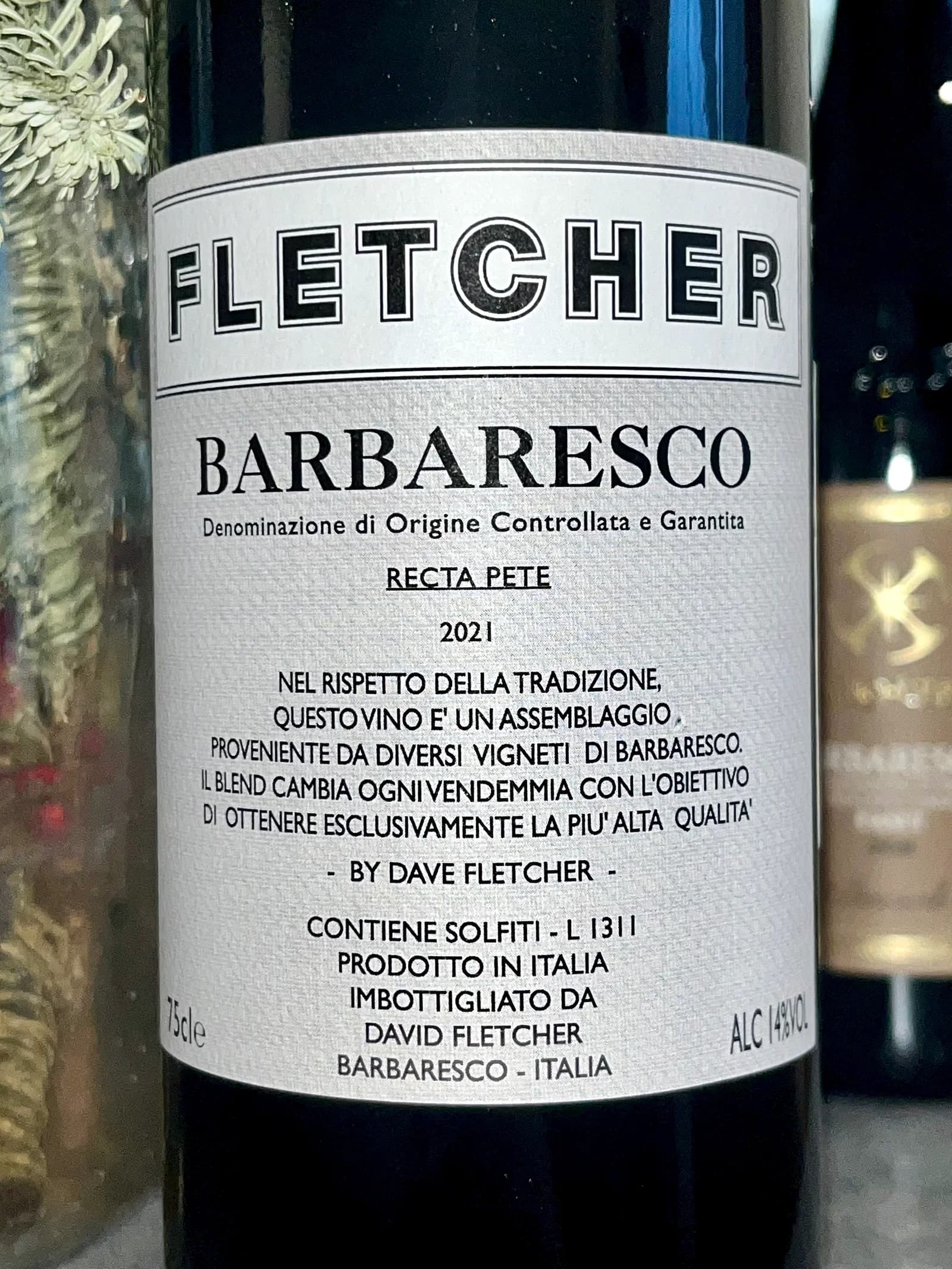 David Fletcher Barbaresco Recta Pete 2021