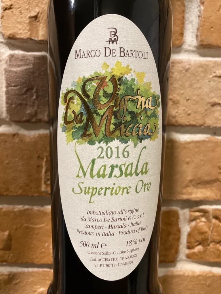 Marco De Bartoli Vigna La Miccia Marsala Superiore Oro 2016