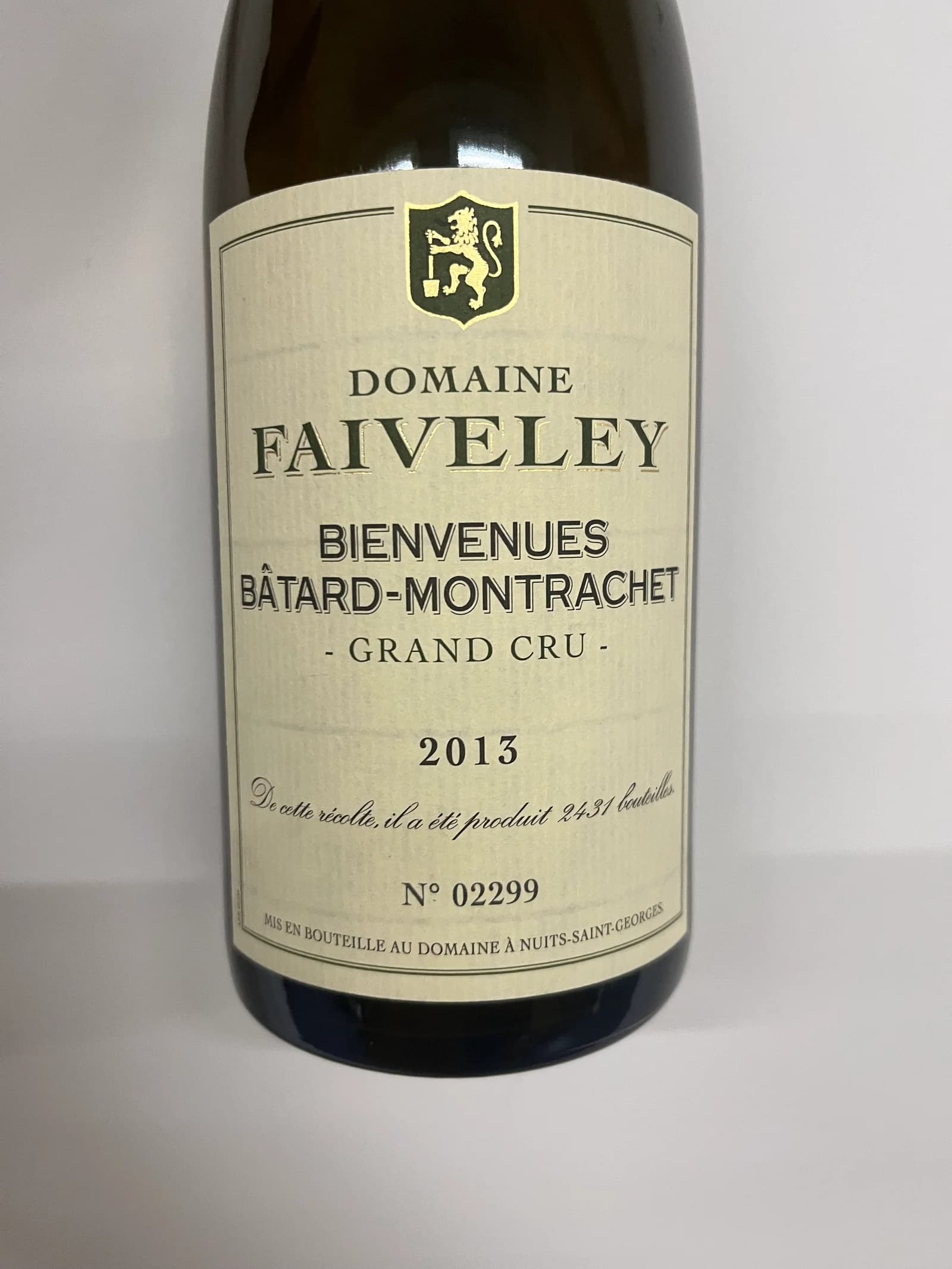Domaine Faiveley Bienvenues Bâtard-Montrachet Grand Cru 2013