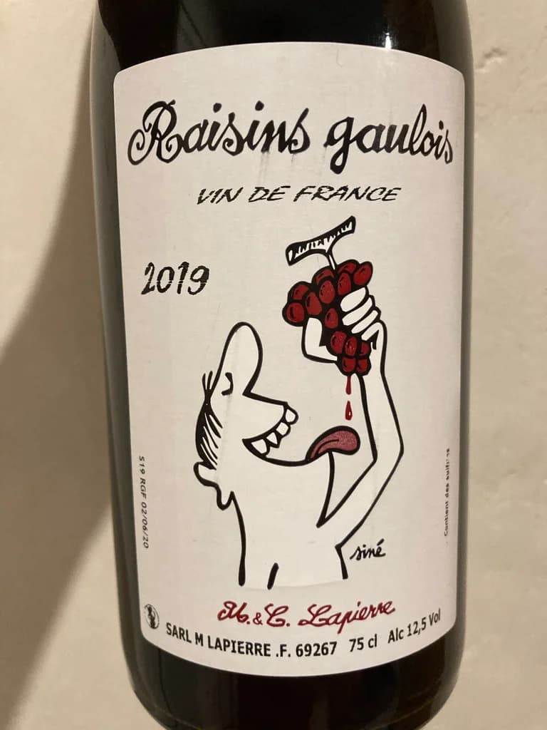 Marcel Lapierre Raisins gaulois 2019