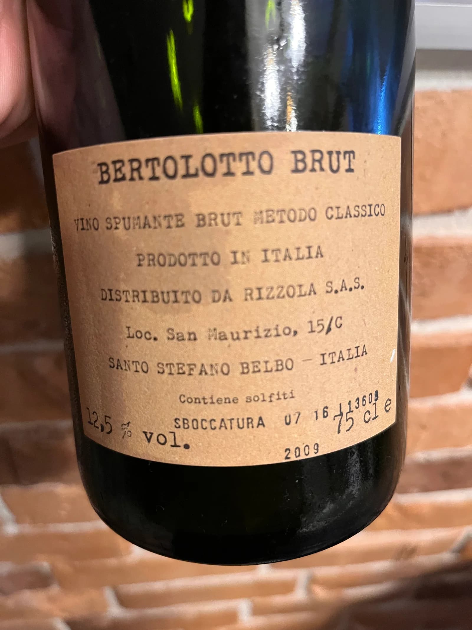 Cascina Bertolotto Spumante Brut Metodo Classico NV