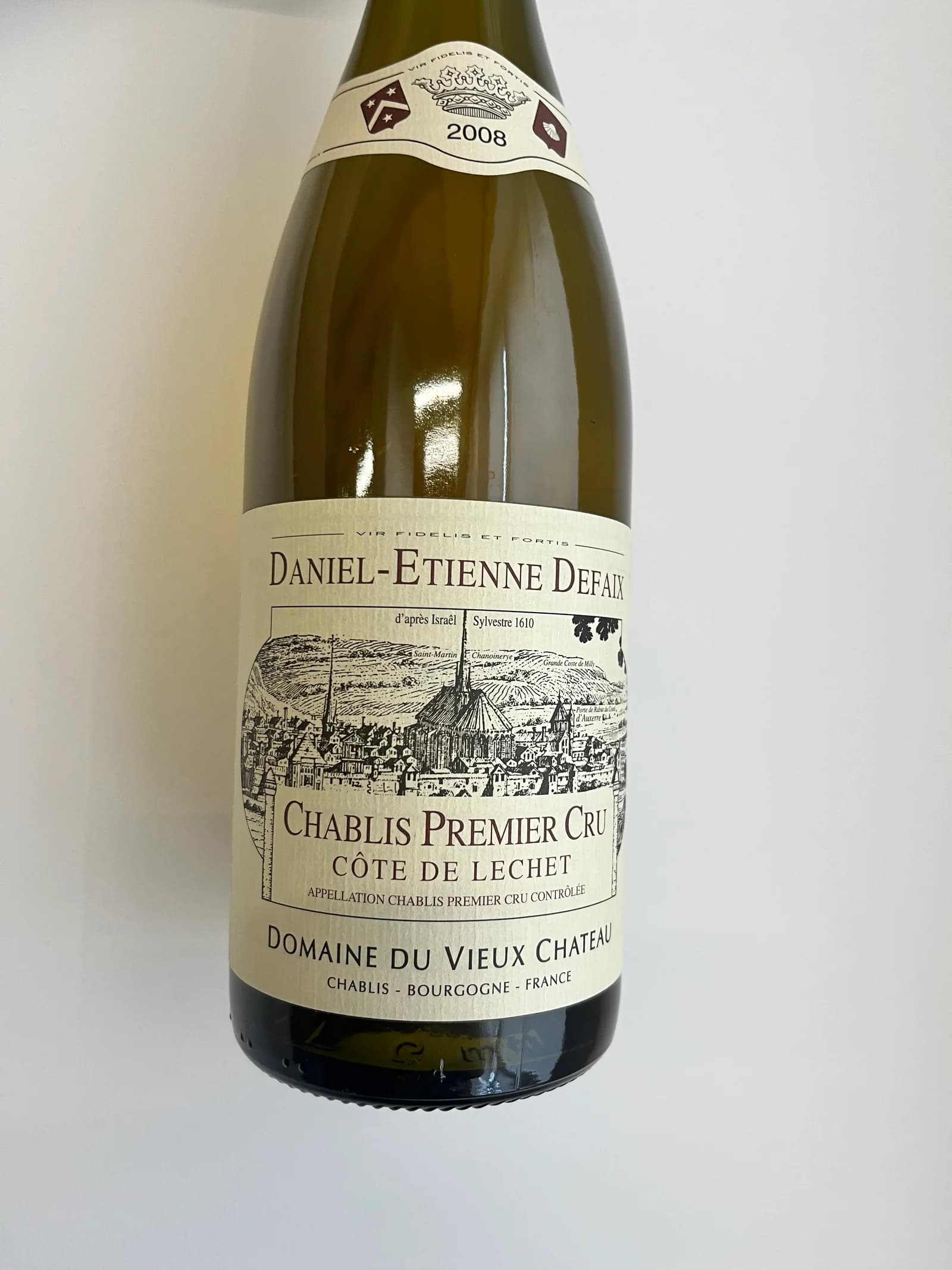 Domaine Daniel-Etienne Defaix Chablis 1er Cru Côte de Lechet 2008