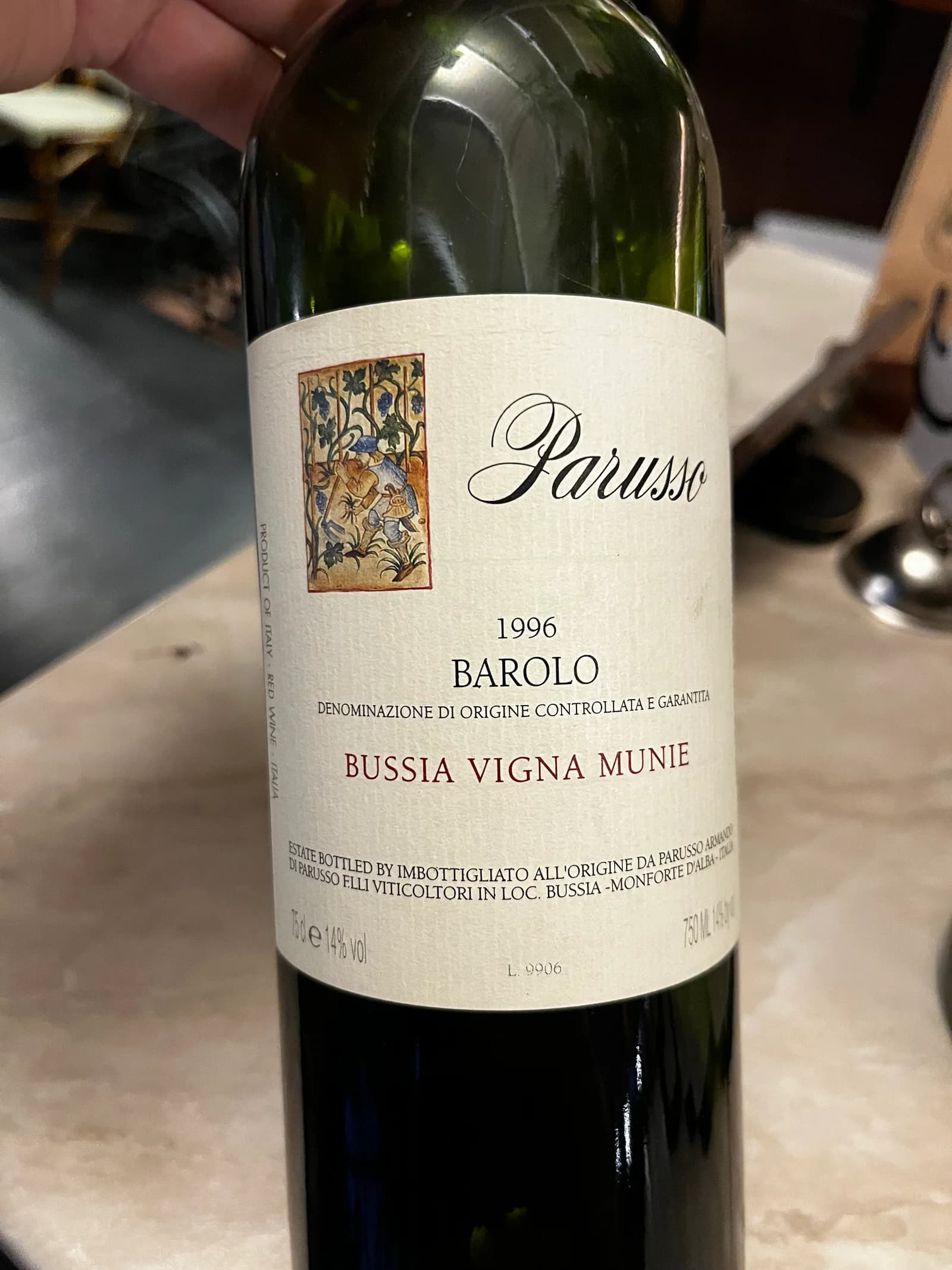 Parusso Barolo Bussia Vigna Munie 1996