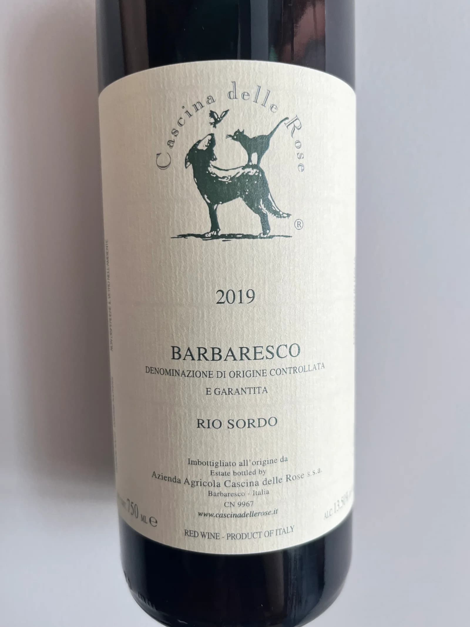 Cascina delle Rose Barbaresco Rio Sordo 2019